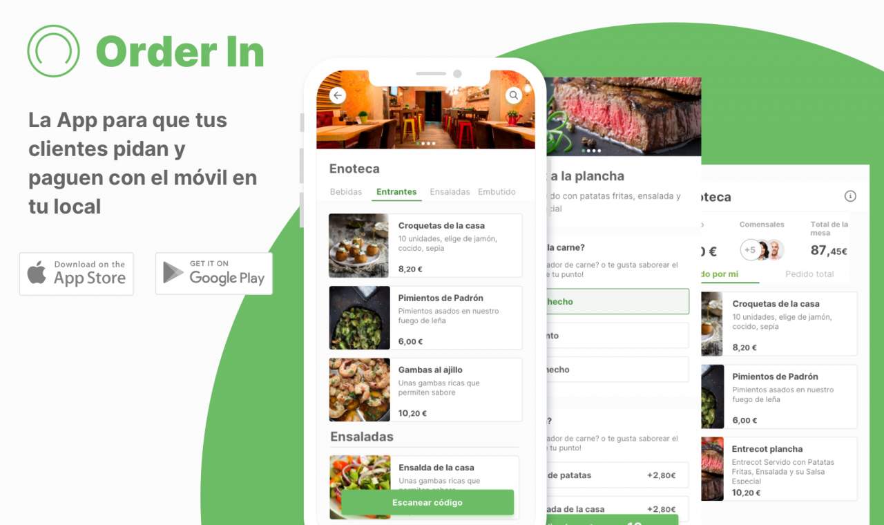 Order In: App española para pedir y pagar dentro de los restaurantes