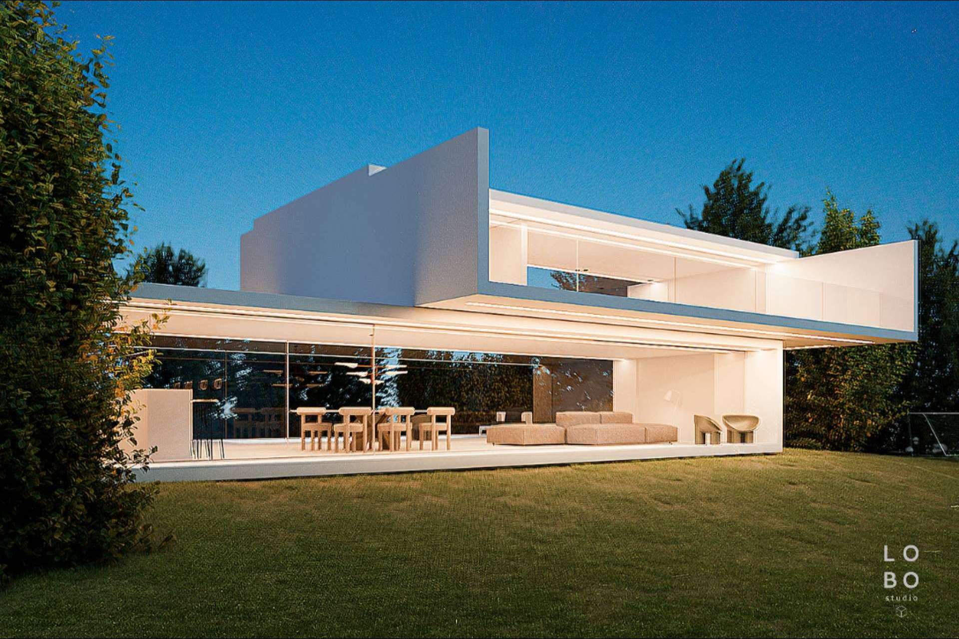 Presentación de un futuro proyecto con el render de exteriores de Lobo Studio