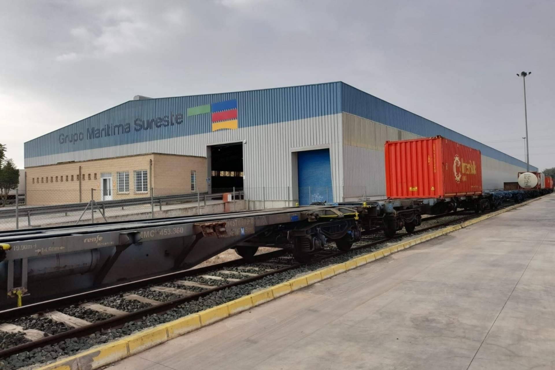 Grupo Marítima Sureste inaugurará el próximo octubre una conexión ferroviaria de mercancías entre Murcia y Reino Unido