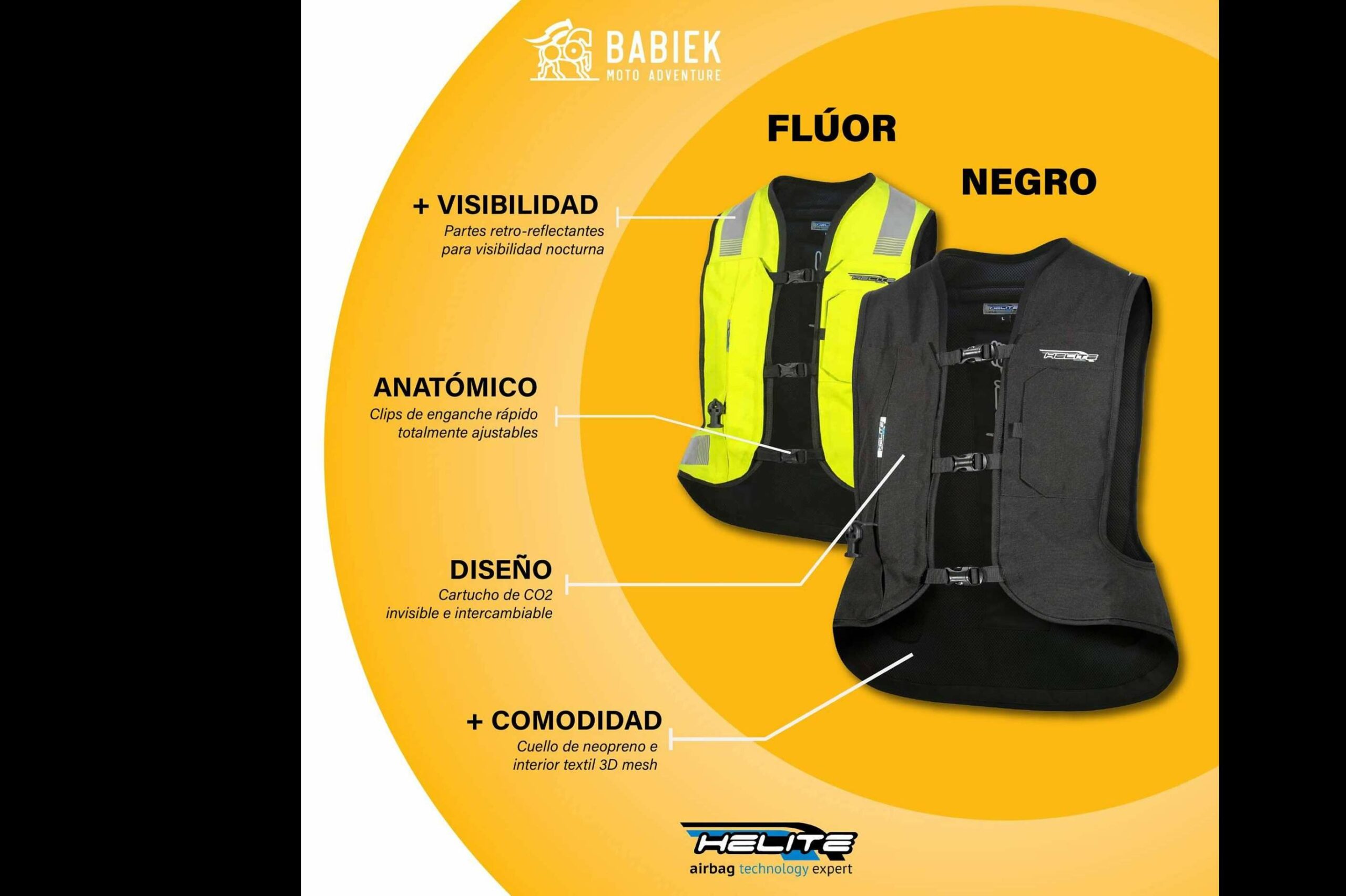 La importancia de protegerse con un chaleco airbag moto de la tienda especializada Babiek
