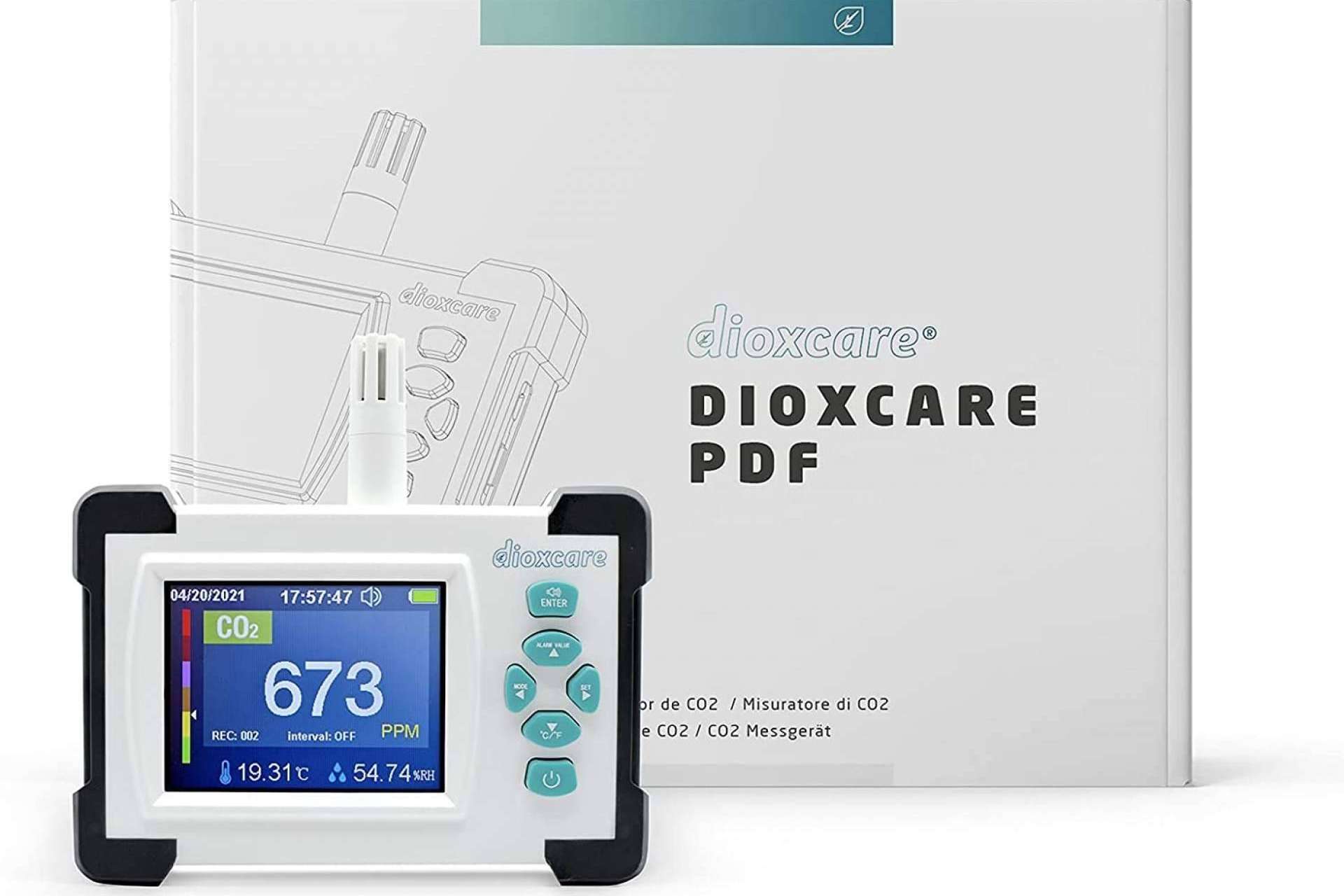 El medidor calidad del aire y detector de CO2 que ofrece Protect Soiart Distribución