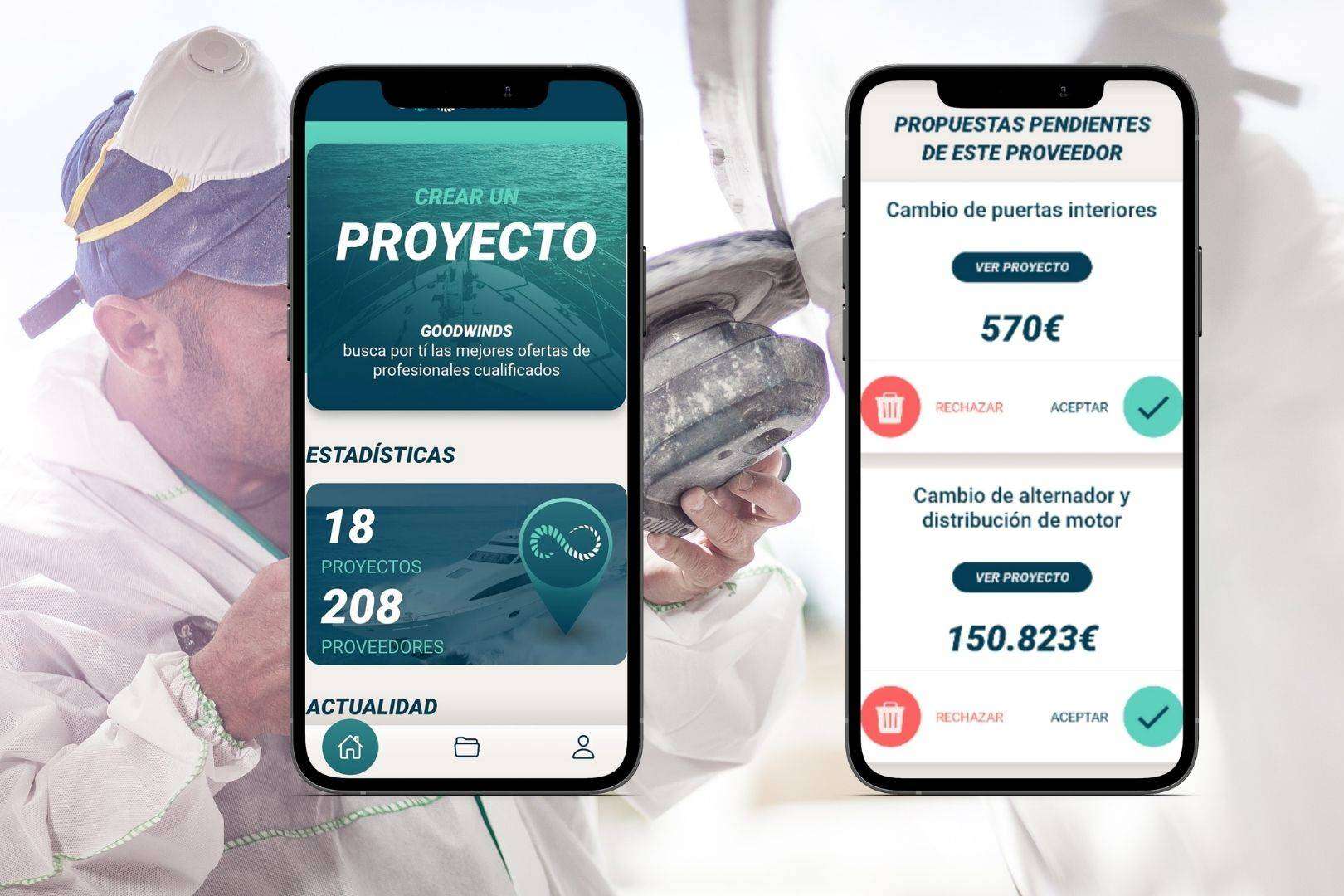 GOODWINDS, la app para facilitar las reparaciones de barcos