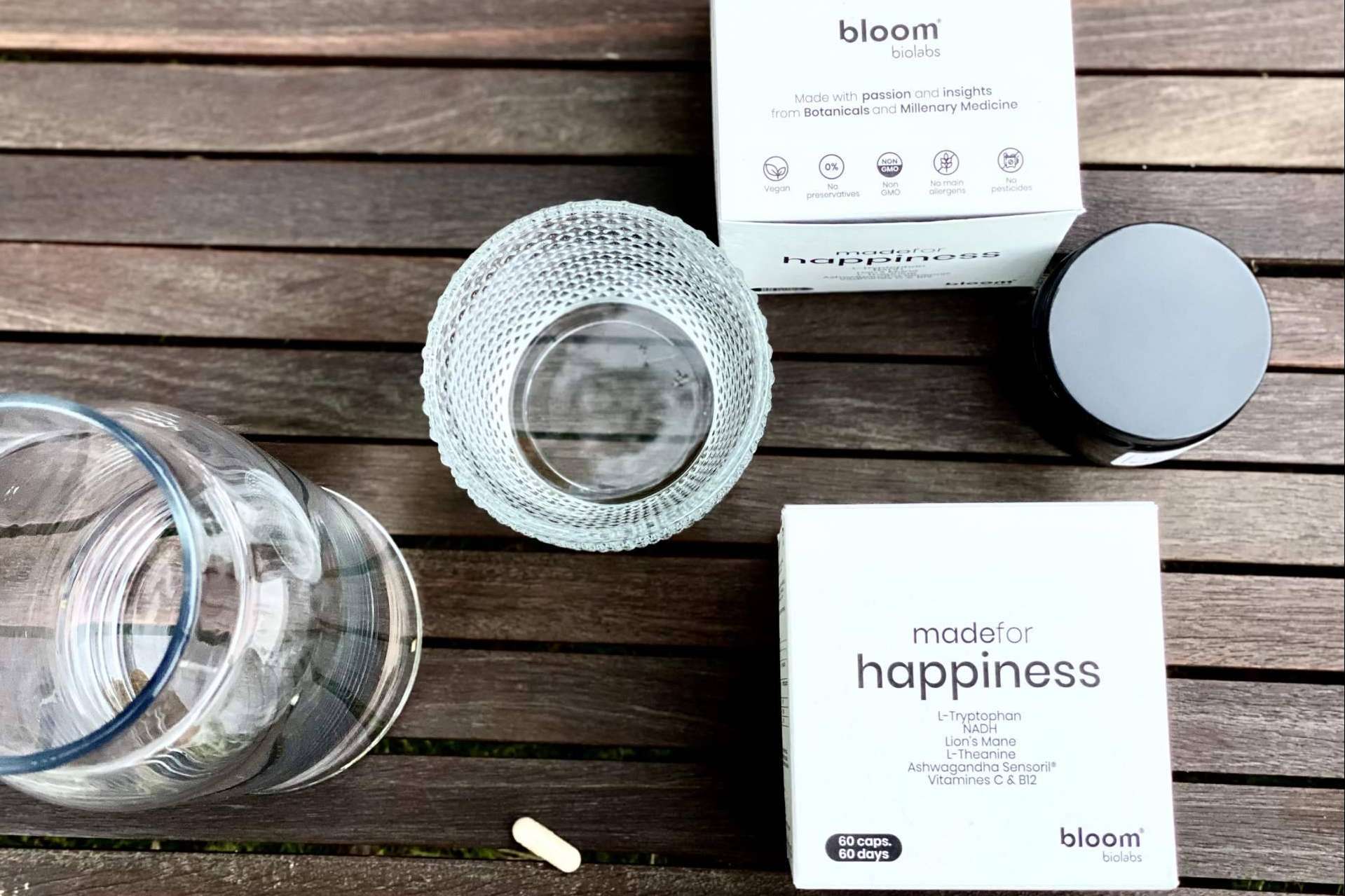 Made for Happiness de Bloom Biolabs, el suplemento de lujo que ayuda a despejar la mente y ser más feliz