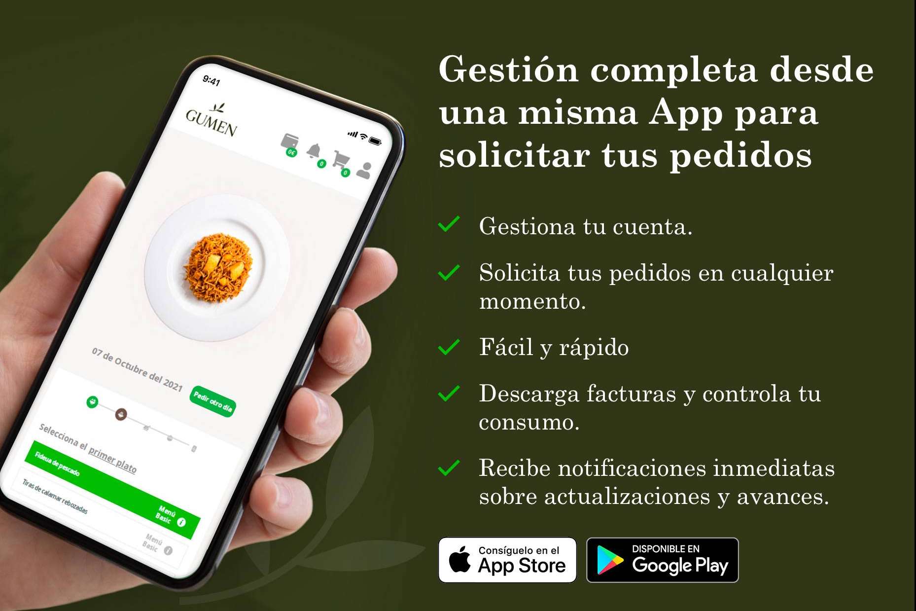 Comer menús saludables en la oficina, con Gumen