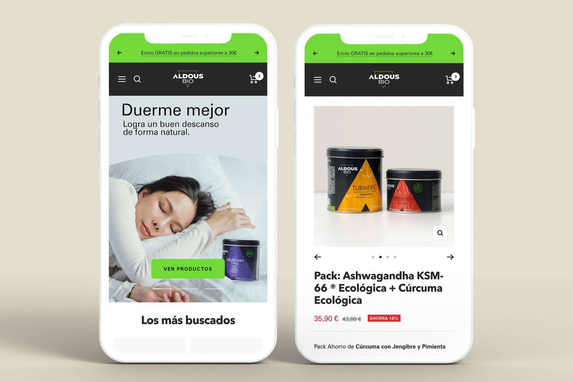 La nueva web de Aldous Bio para aumentar su conversión y comunidad de usuarios
