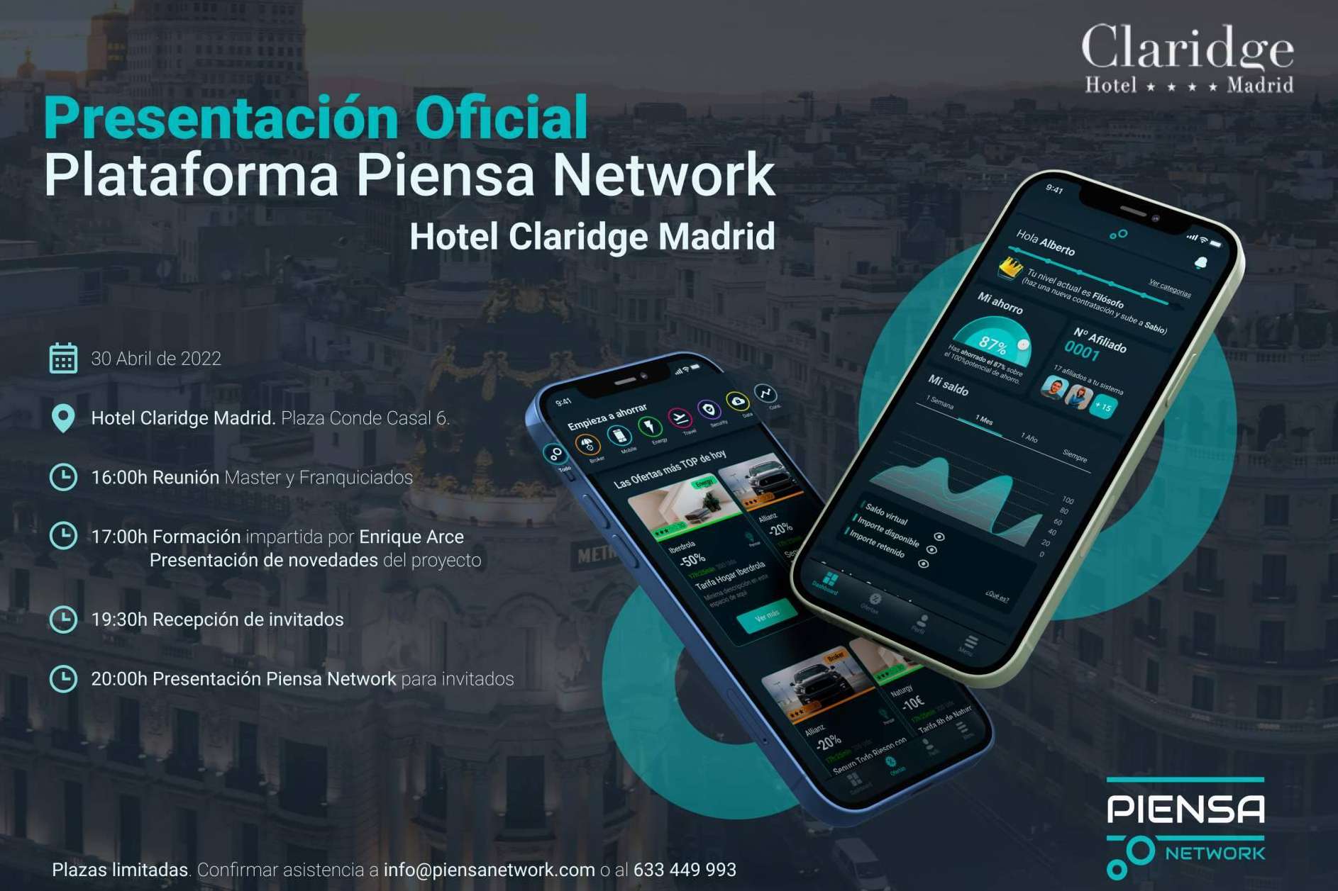 Piensa Network hace su presentación oficial en Madrid