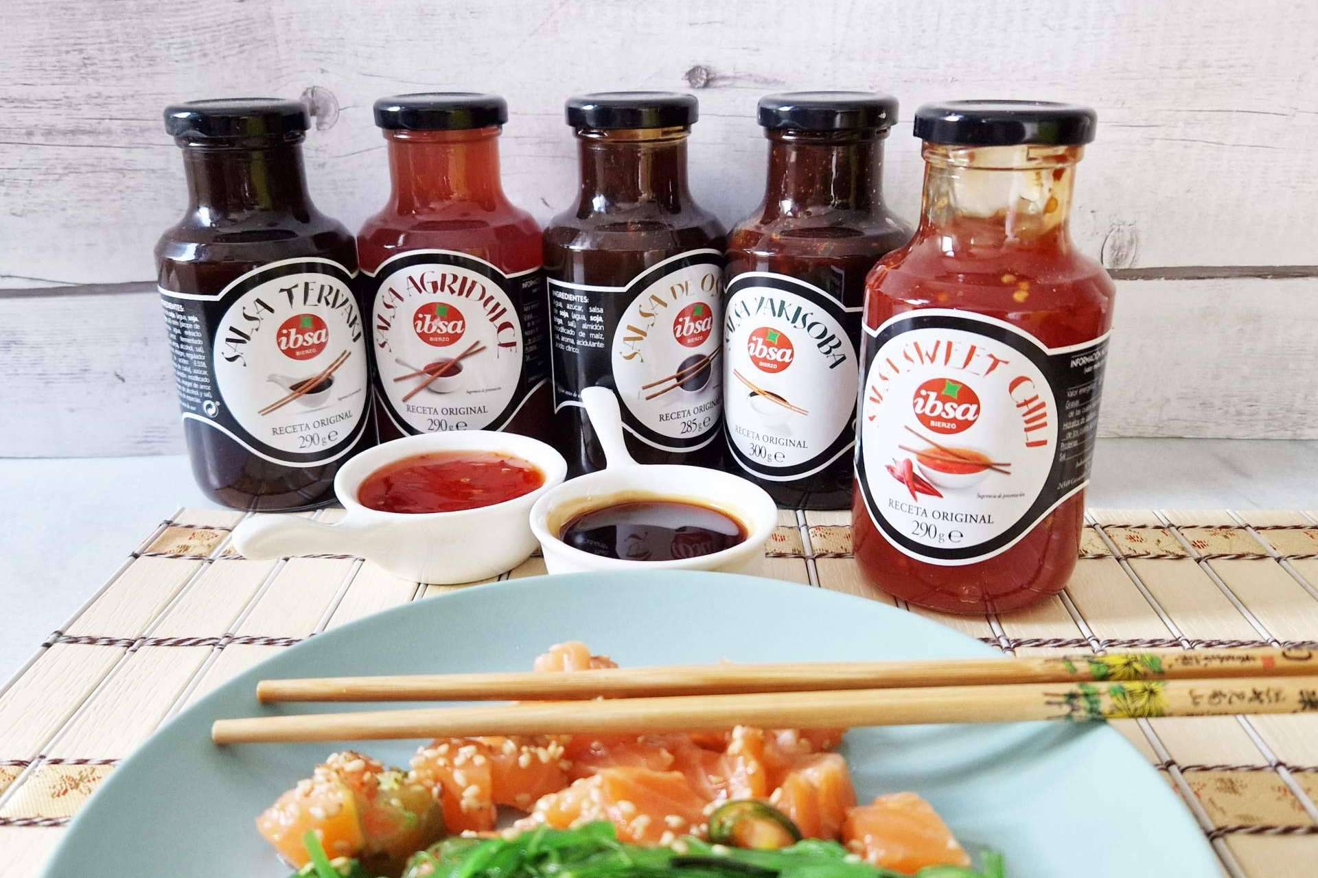Las salsas asiáticas que ofrece IBSA para cocinar distintas recetas