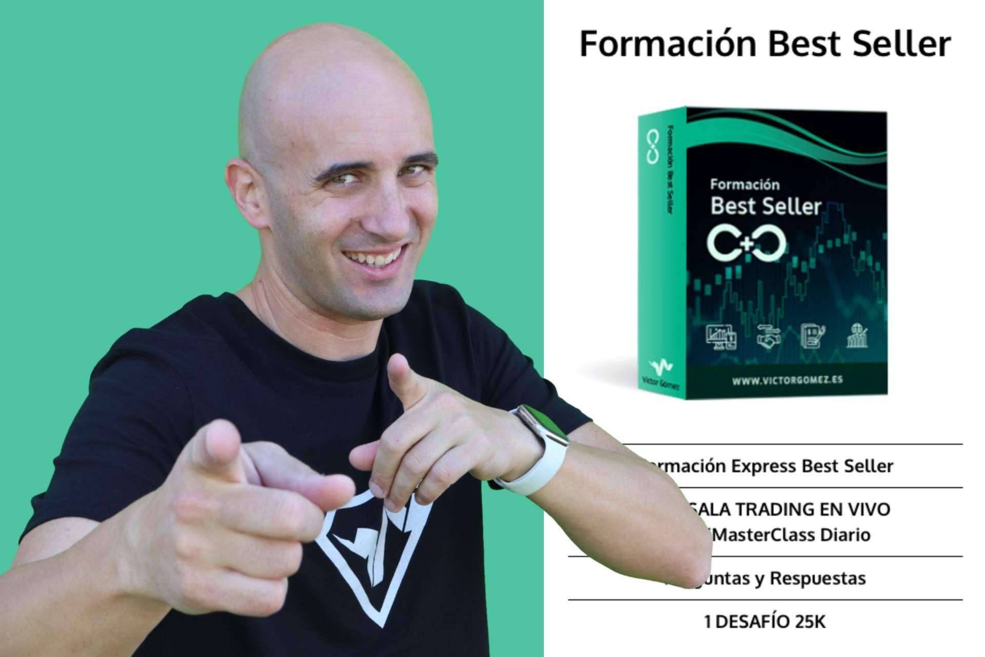 El contenido del curso formación Best Seller de la academia Víctor Gómez