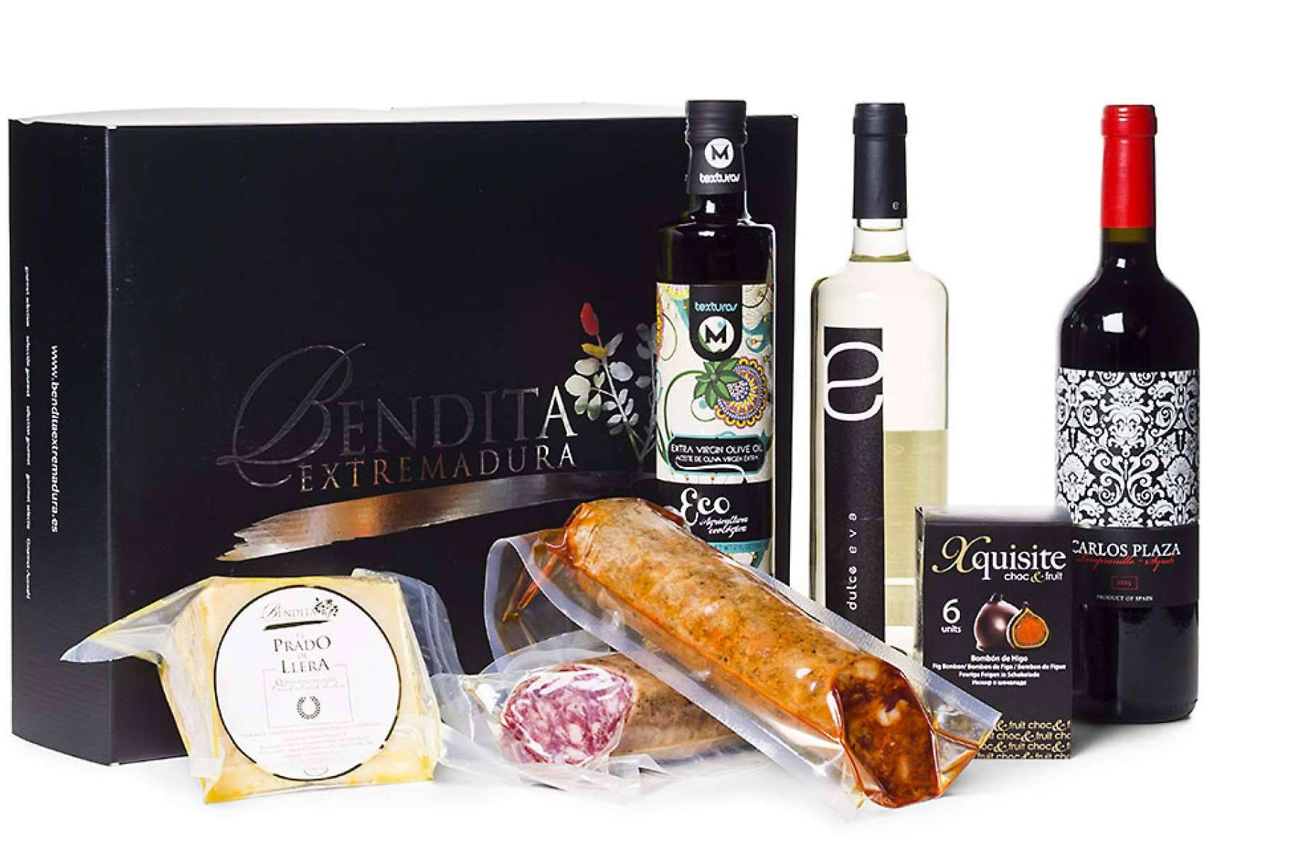 Bendita Extramadura ofrece cestas gourmet con gran variedad de productos