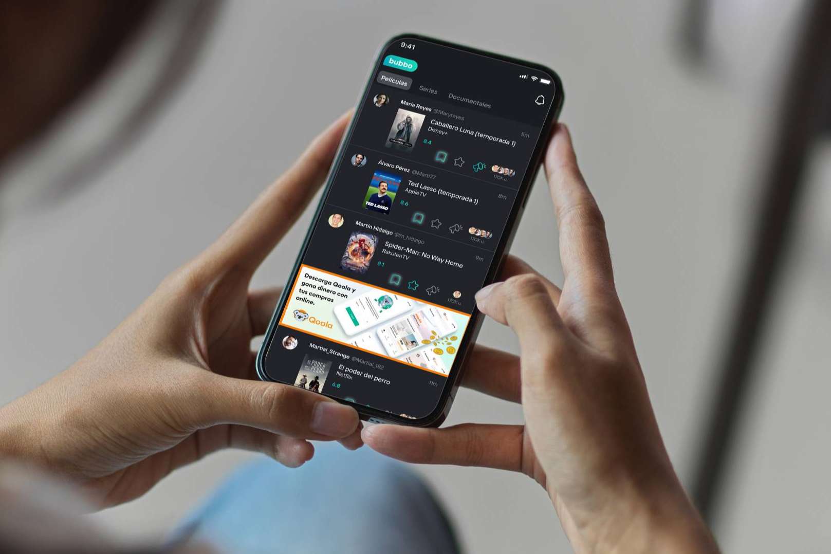 Bubbo, la nueva red social para elegir qué ver en las plataformas de streaming favoritas