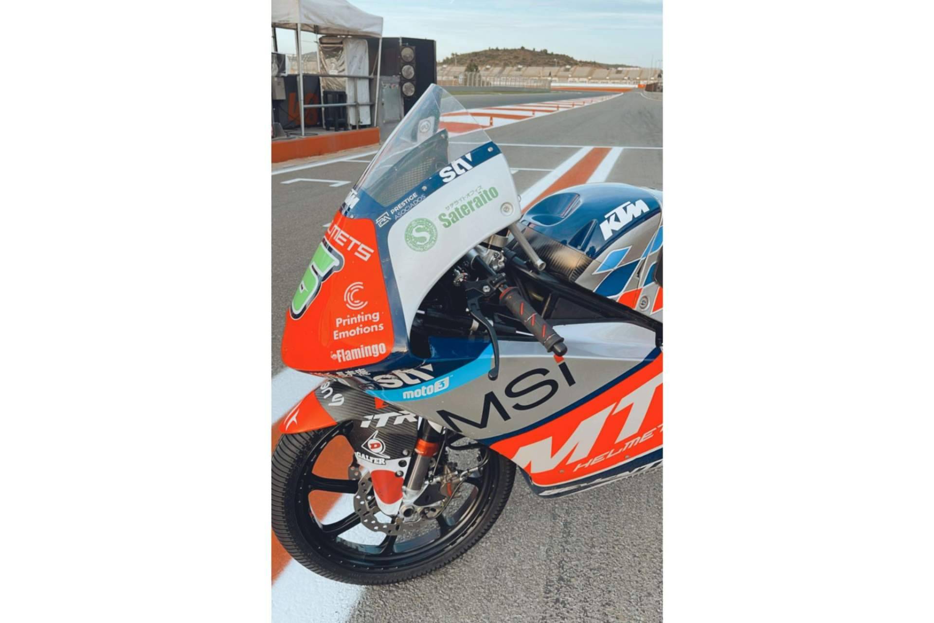 Prestige Asociados patrocina al equipo de Moto3 en MotoGP llamado MTHelmets-MSi
