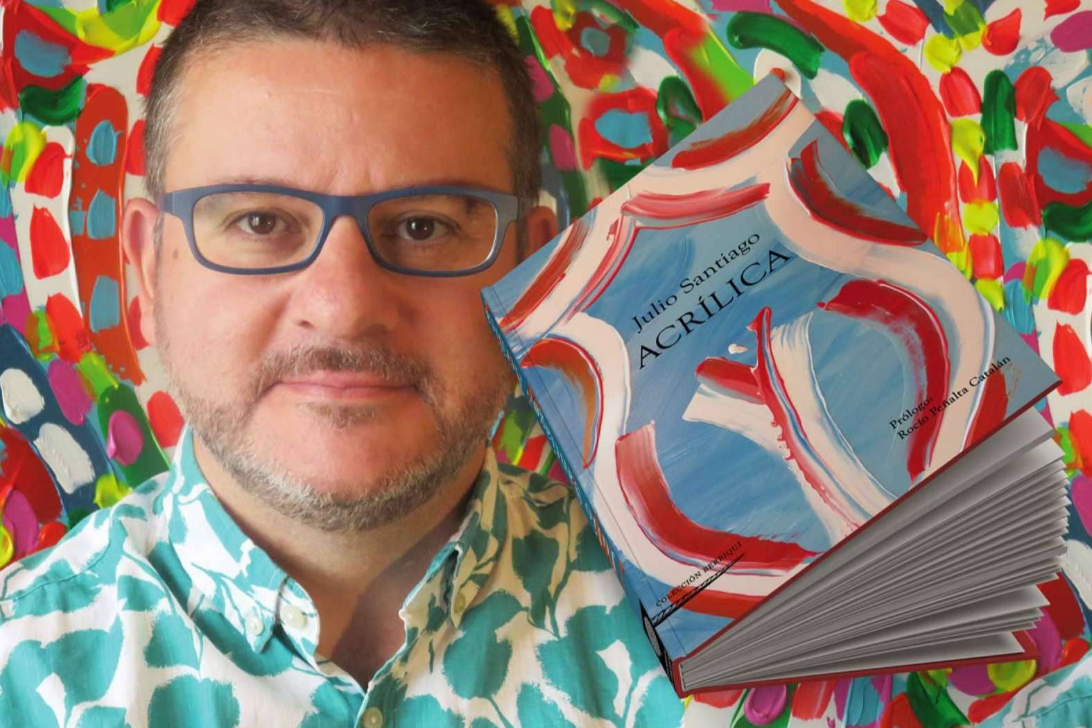El poeta Julio Santiago juega con el color y la palabra en 'Acrílica'