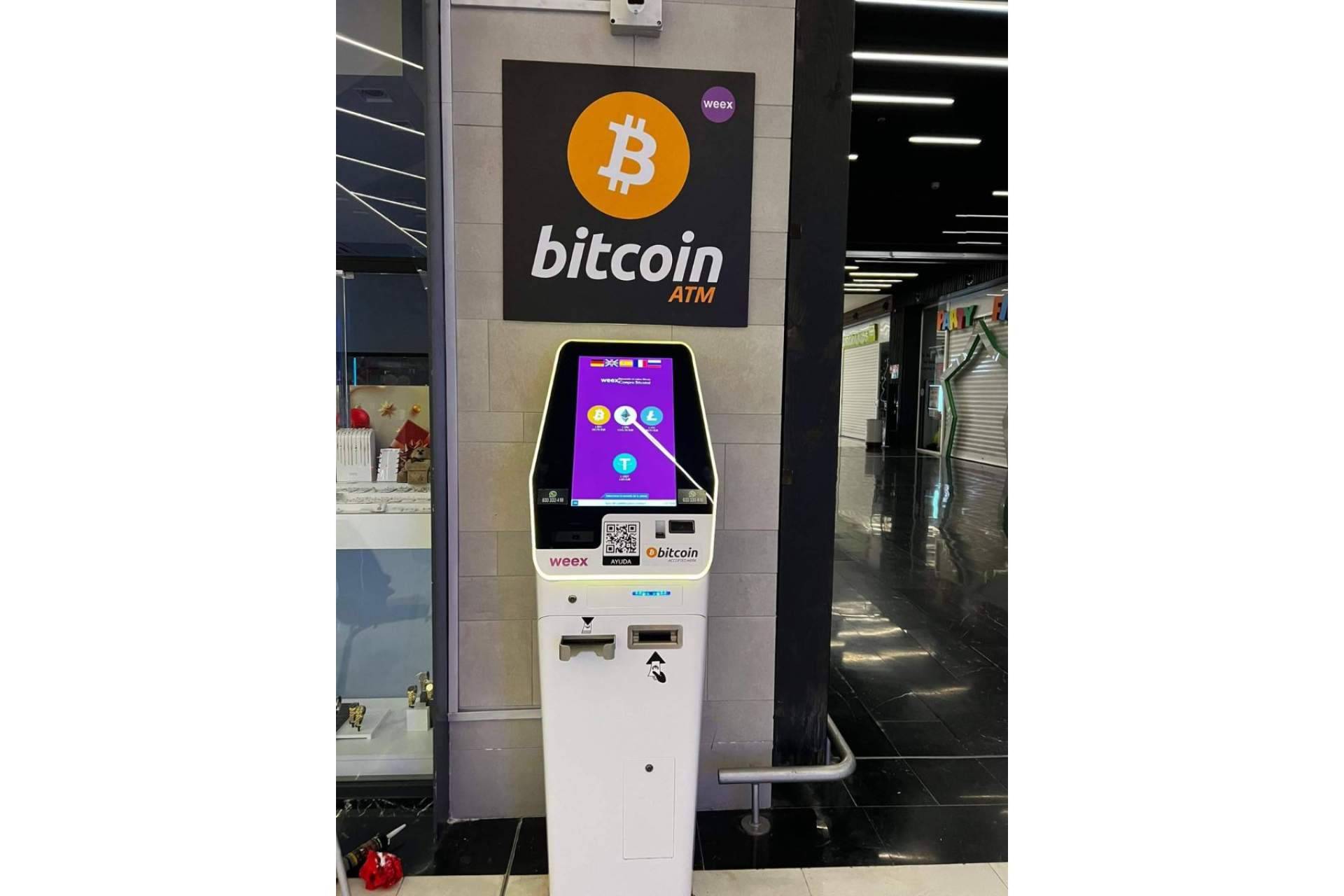 Cajeros de criptomonedas en España, de la mano de Weex