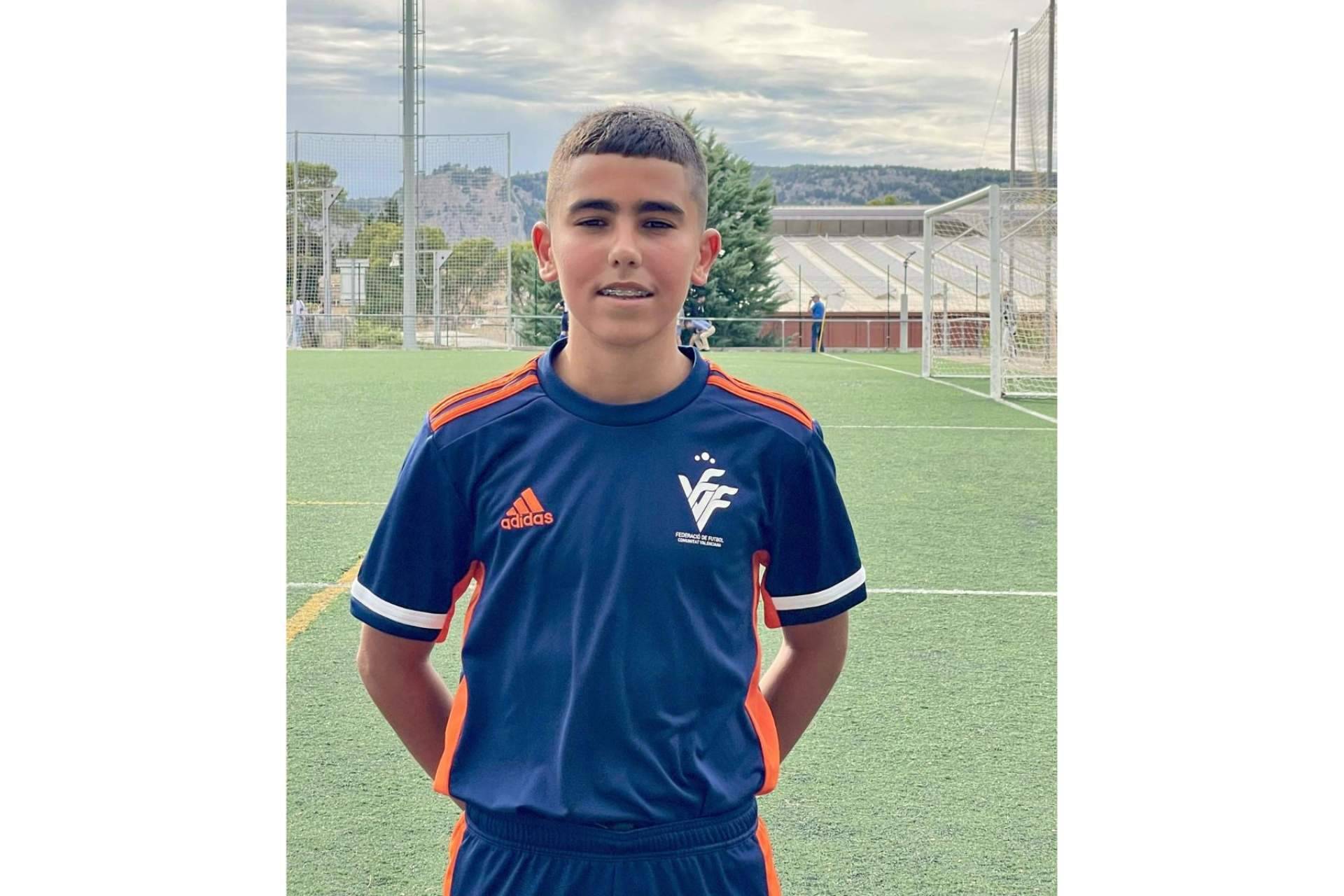 Roi López, el prometedor jugador de fútbol de 14 años