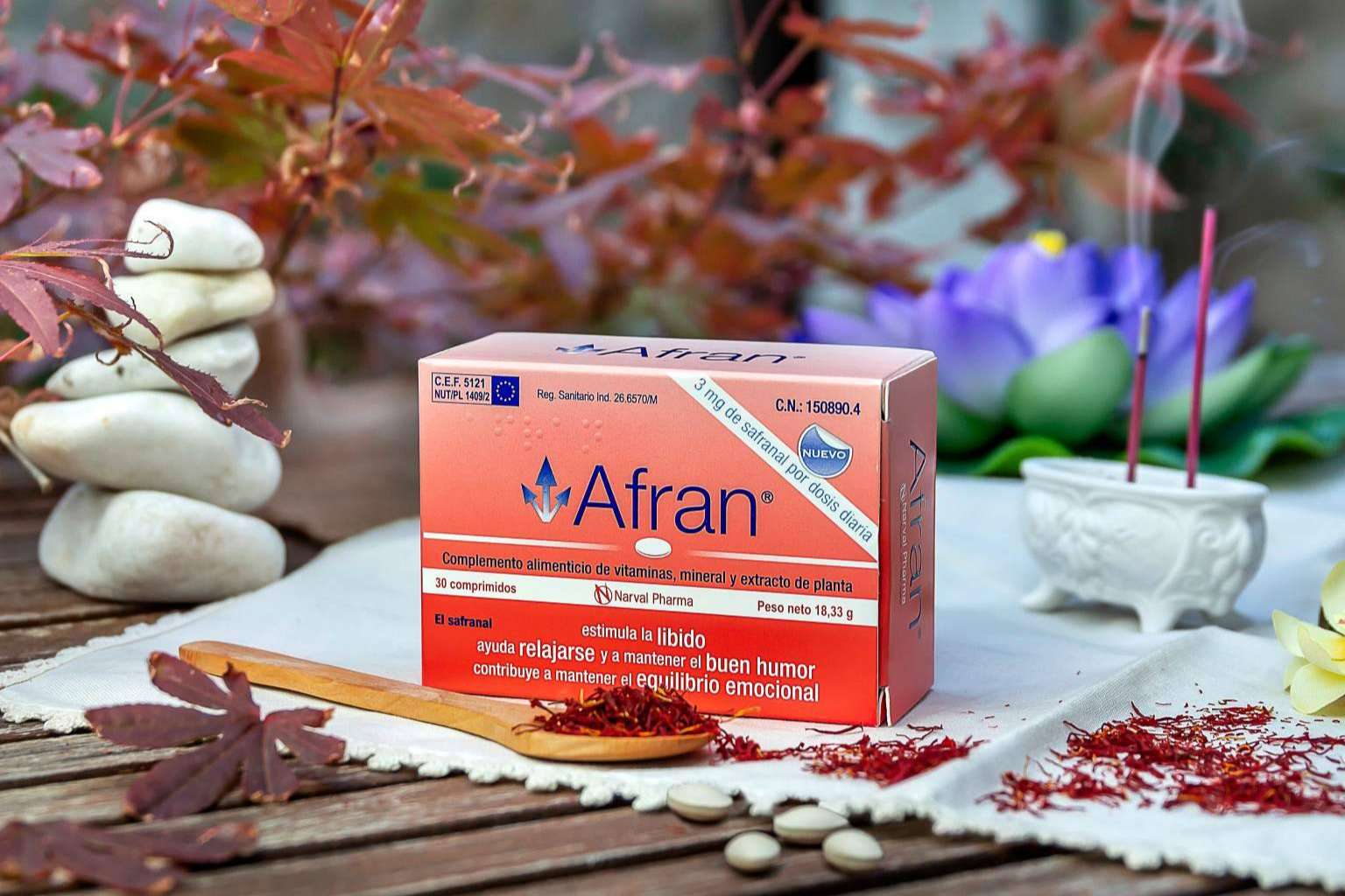 Afrán es un complemento alimenticio que contribuye al equilibrio emocional y buen humor, según Narval Pharma