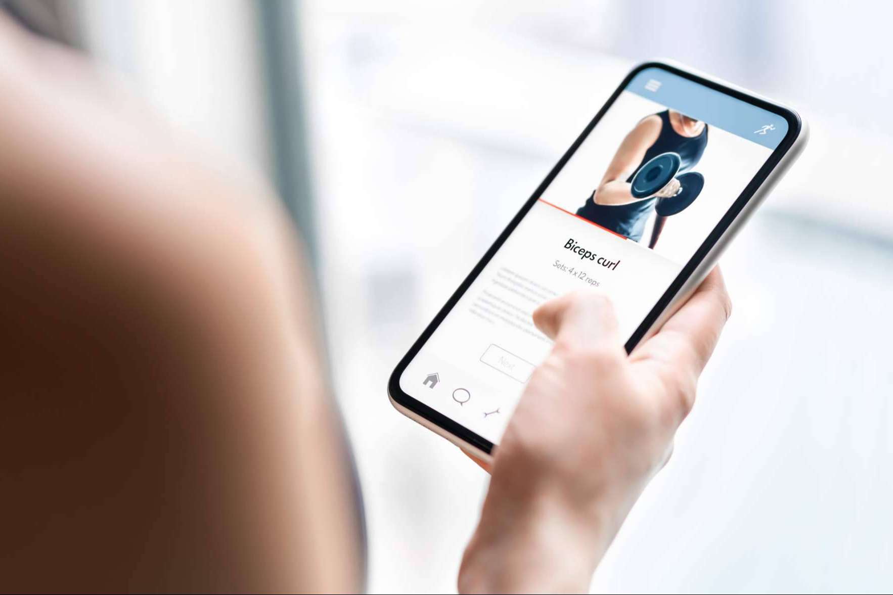 La app móvil para un servicio de entrenadores personales de KCram Solutions