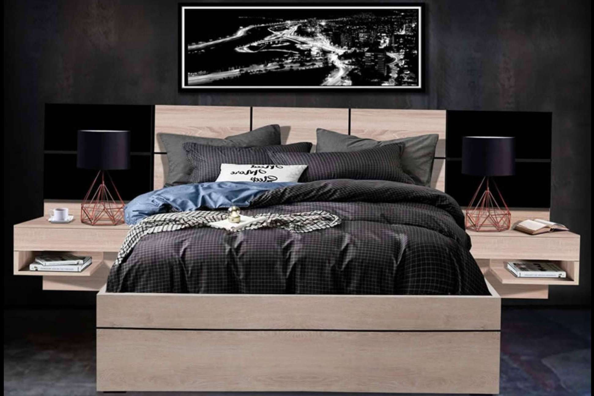 Con Webdecor, diseño y fabricación de respaldos de cama y rack TV para espacios funcionales