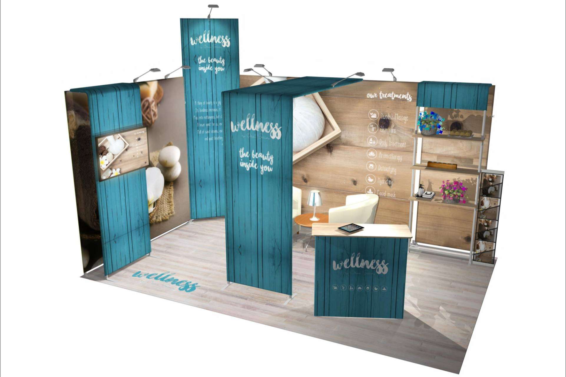 Los stands reutilizables en los que son expertos Olika Stands