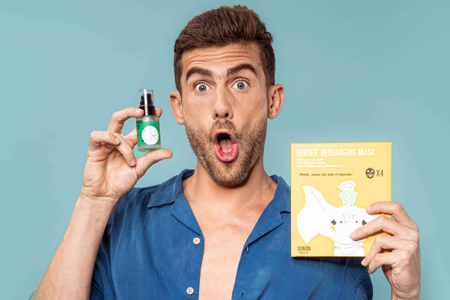 Siwon y su catálogo de skincare masculino