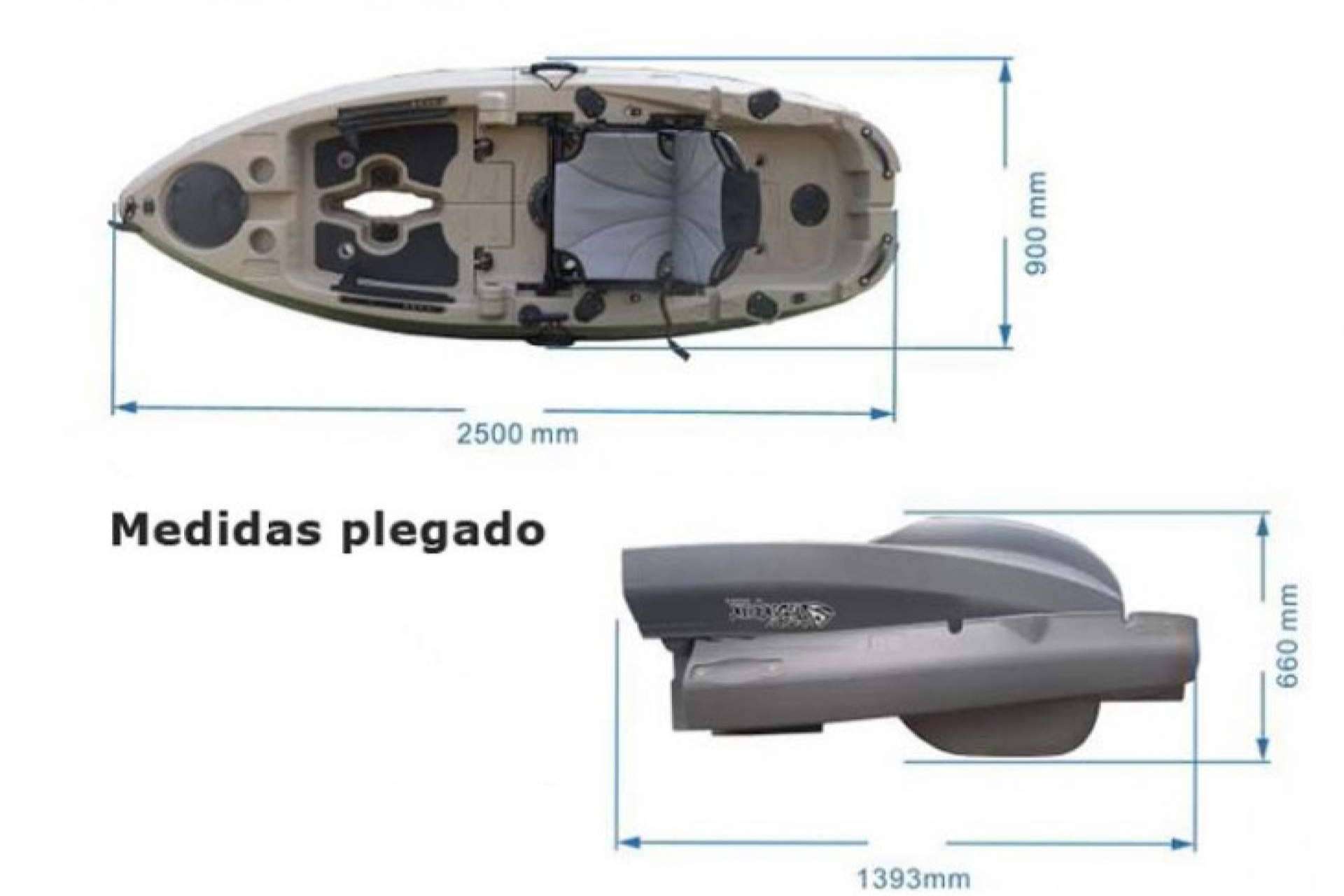 TodoKayak pone a disposición un kayak rígido plegable