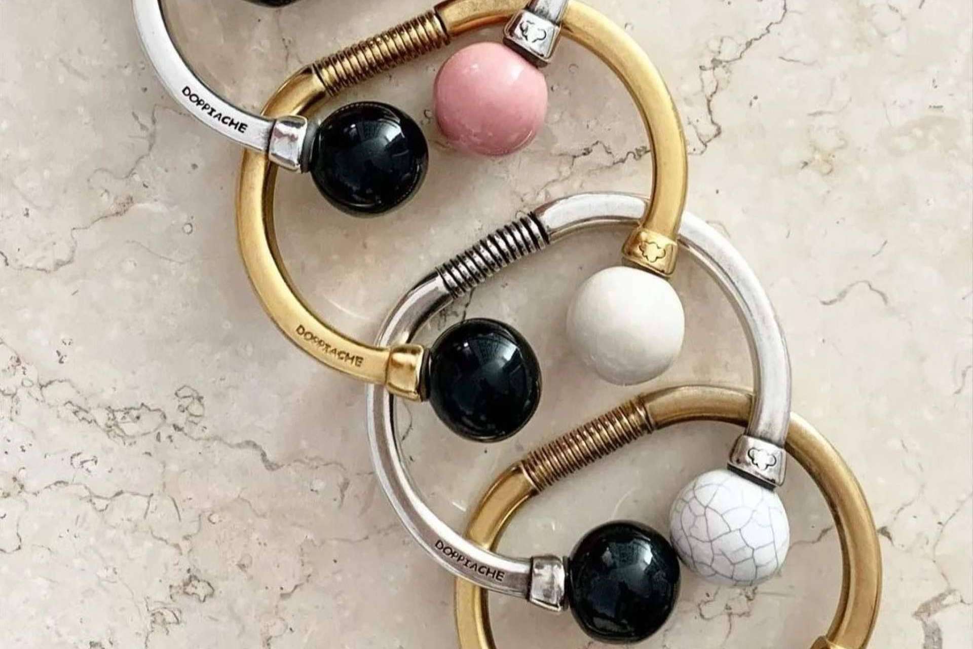La pulsera Doppi, una de las más lindas joyas con bolas intercambiables de la marca DOPPIACHE
