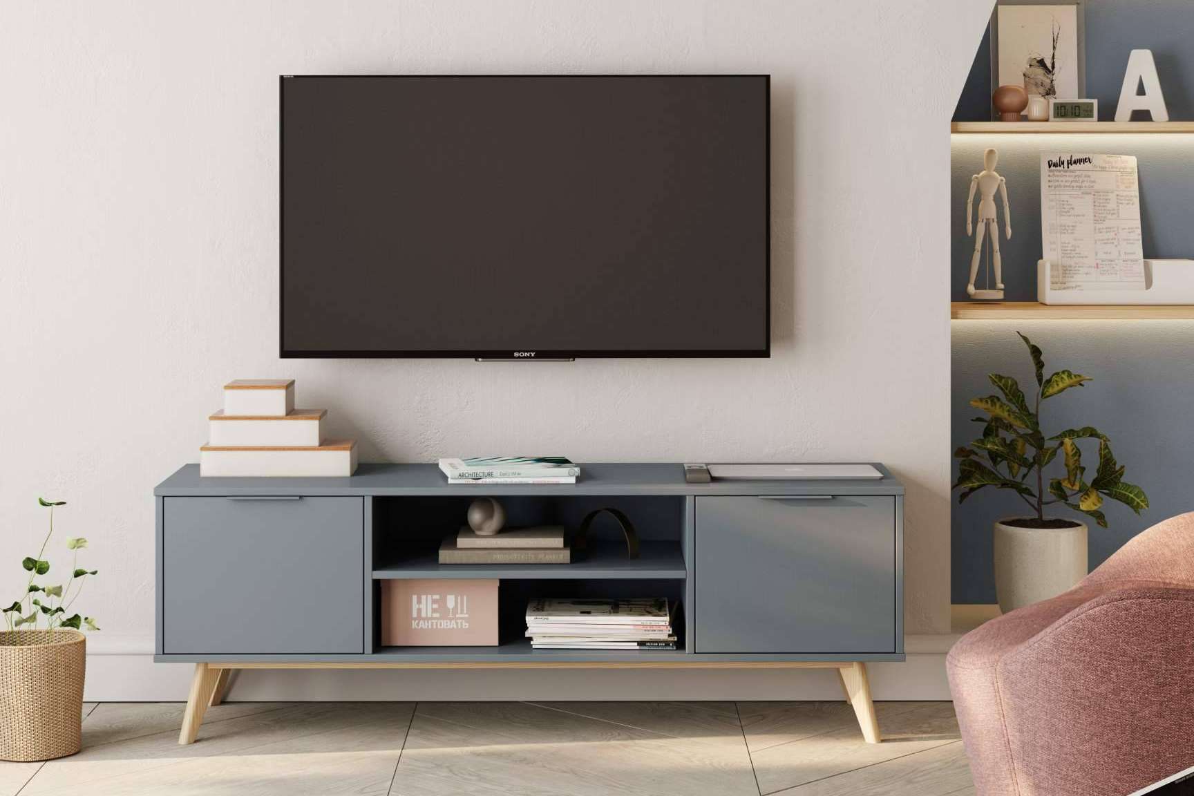 Muebles para televisión con estilo y almacenaje
