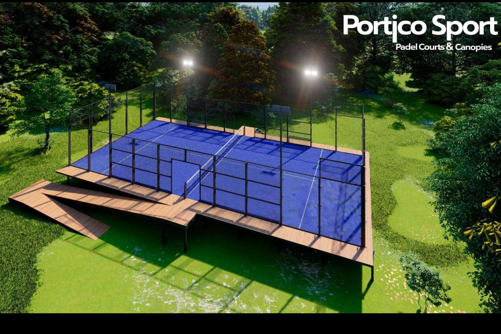 Portico Sport revoluciona el pádel con su plataforma elevada y pista móvil