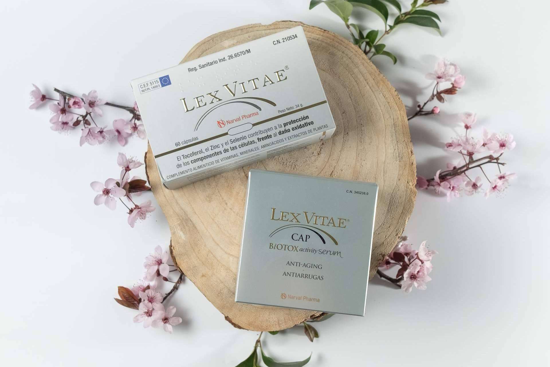 Lex Vitae, antioxidante oral, ideal para regalar junto con Lex Vitae Cap, sérum antiedad