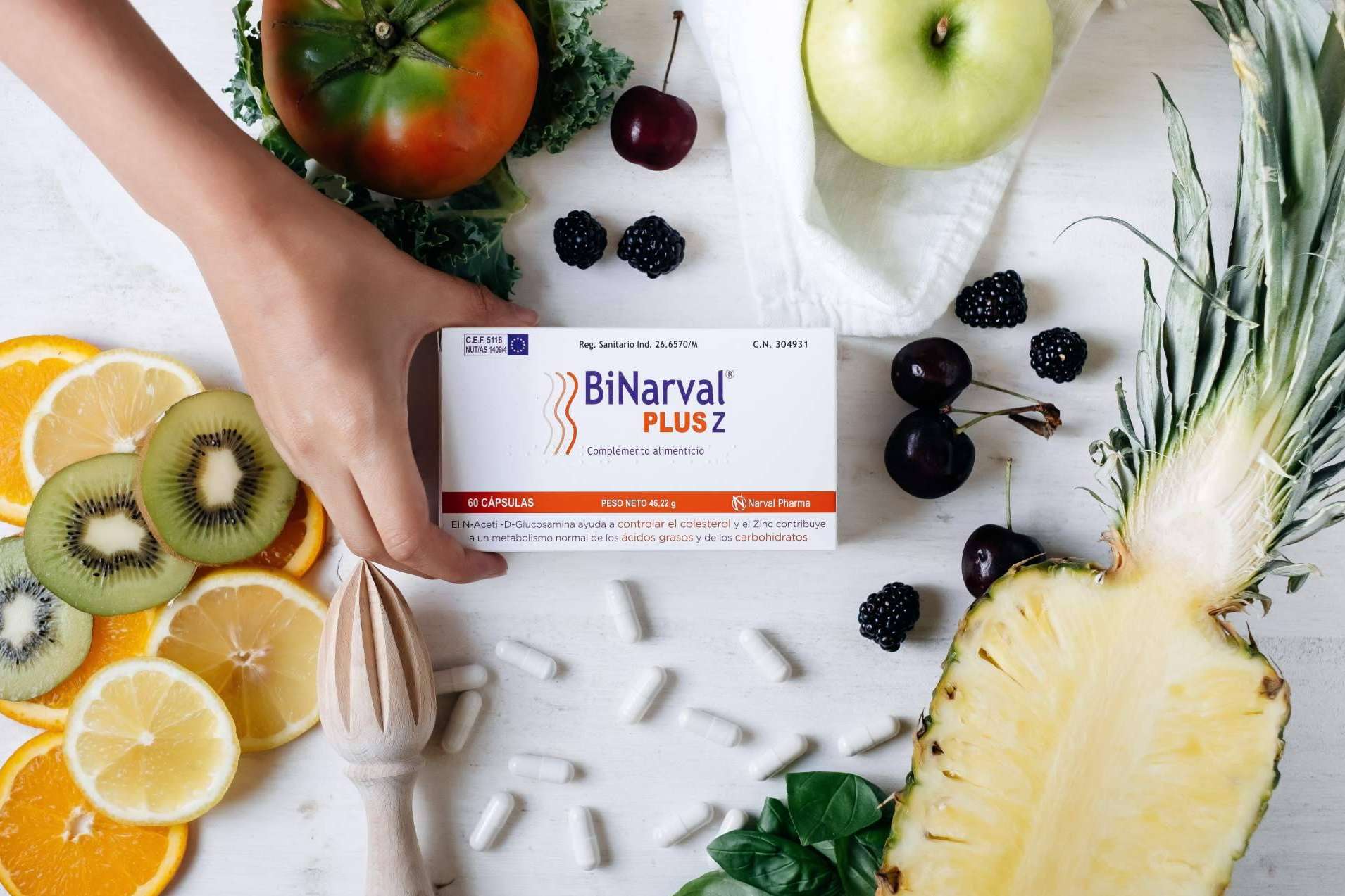 Binarval Plus Z, zinc y chitosán para el mantenimiento de peso y colesterol saludable