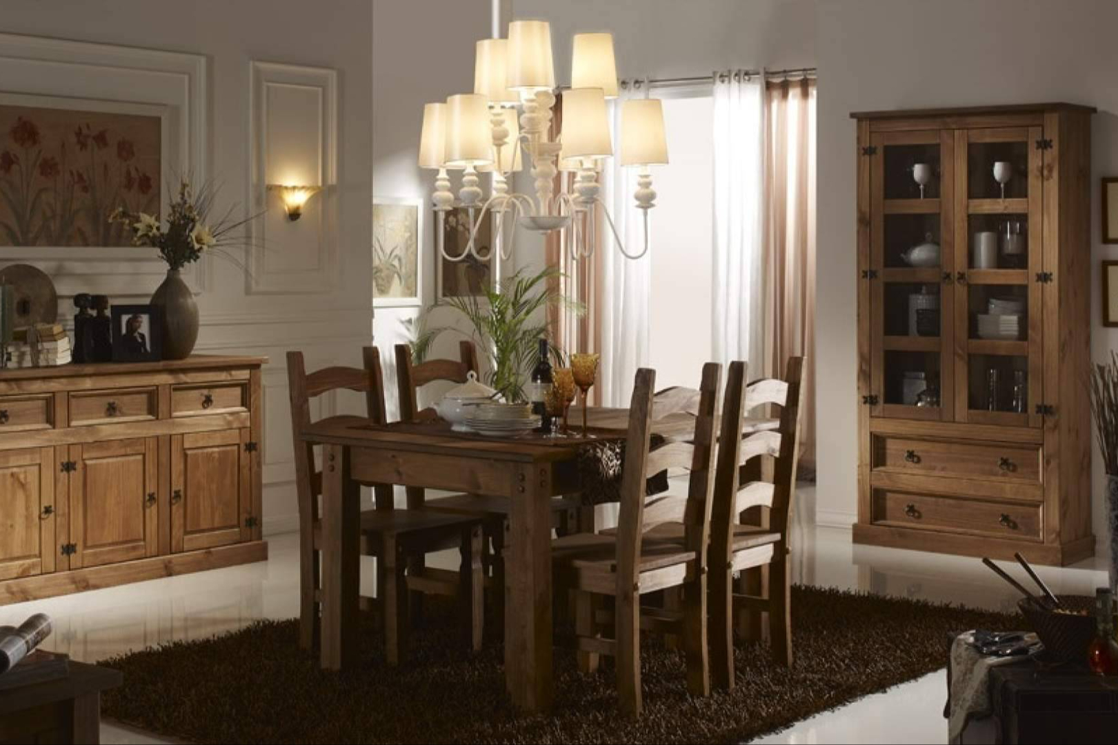 Muebles rústicos de madera y mesas de comedor de todos los estilos, el sello característico de Muebles Baena