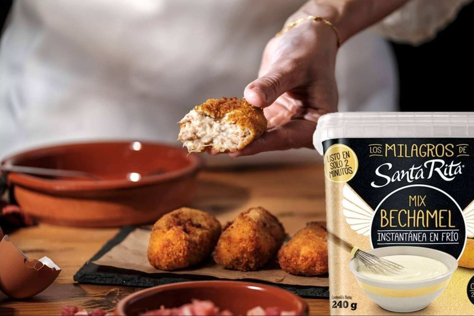 Croquetas caseras listas en 15 minutos con Santa Rita Harinas